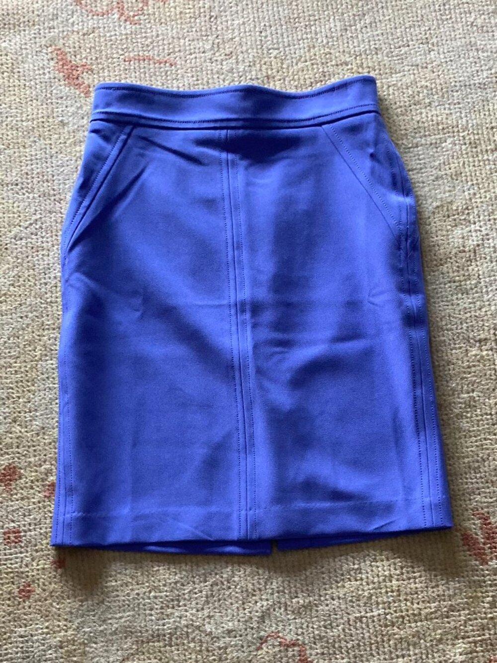 Ann Taylor Pencil Skirt | Dream Blue Periwinkle | 4 Petite